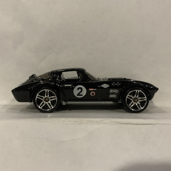 Black Corvette Grand Sport Hot Wheels Diecast Car GP