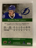 #211 Braydon Point Tampa Bay Lightning 2017-18 Parkhurst Hockey Card