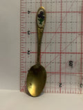 Purple Flowers Souvenir Spoon
