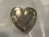 Golden Heart Lapel Hat Pin