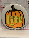 Lite Pumpkin Miller Brewing Button Pinback