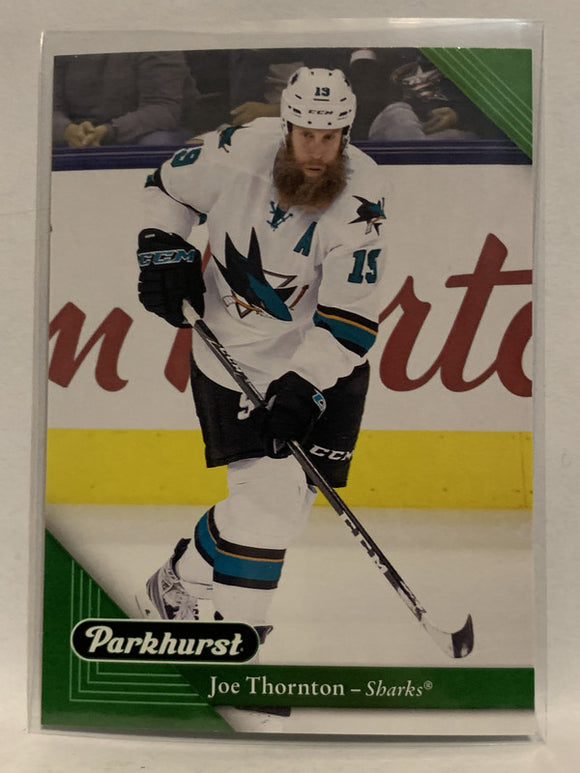 #188 Joe Thornton San Jose Sharks 2017-18 Parkhurst Hockey Card