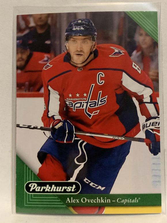 #240 Alex Ovechkin Washington Capitals 2017-18 Parkhurst Hockey Card