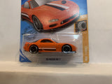 Orange '95 Mazda RX-7 HW Turbo 2018 Hot Wheels Long Card New Diecast Cars AB