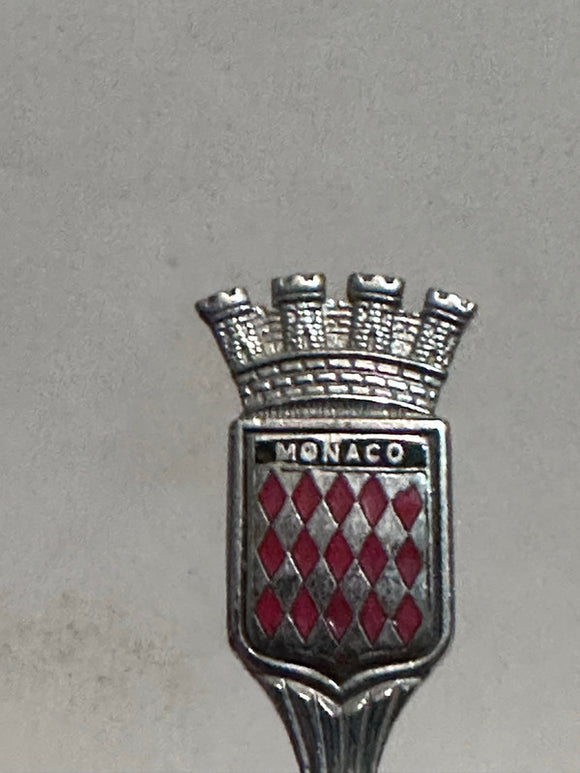 Monaco Crest Emblem  Souvenir Spoon