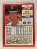 #231 Atlee Hammaker San Francisco Giants 1990 Score Baseball Card