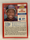 #232 Mike Devereaux Baltimore Orioles 1990 Score Baseball Card
