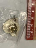 USA American Flag Heart Lapel Hat Pin