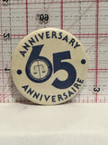 65th Anniversary The Canadian Bar Association Button Pinback