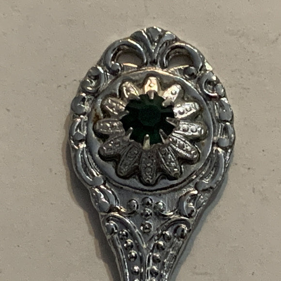 Emerald May Birth Stone Collectable Souvenir Spoon BS