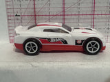 White #18 Racer Hot Wheels Diecast Car