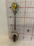 November Chrsanthemum Flower Souvenir Spoon