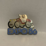 Expo 86 Astronaut Driving a Car Lapel Hat Pin