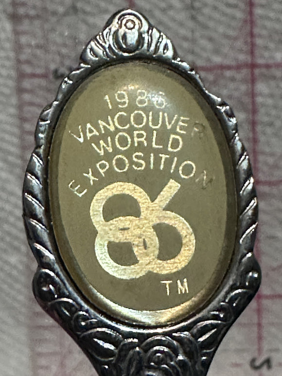1986 Vancouver World Exposition British Columbia  Souvenir Spoon