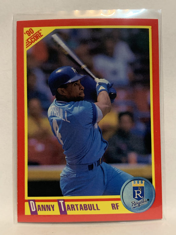 #244 Danny Tartabull Kansas City Royals 1990 Score Baseball Card