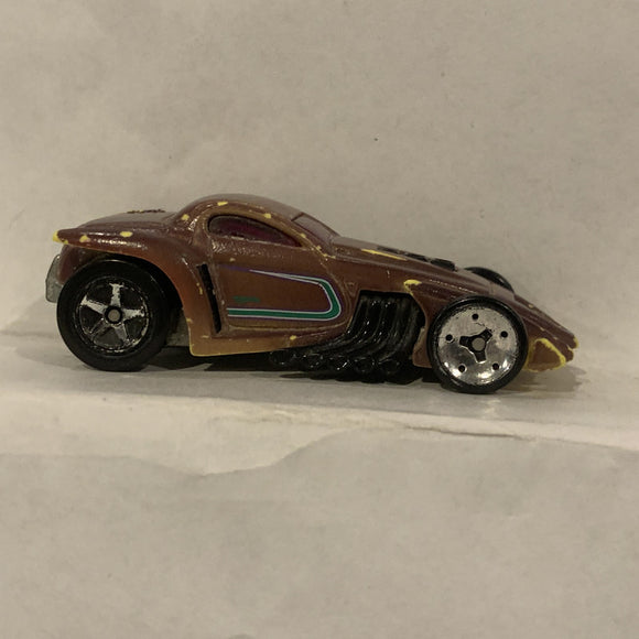 Brown Burl-Esque Hot Wheels Diecast Car BE