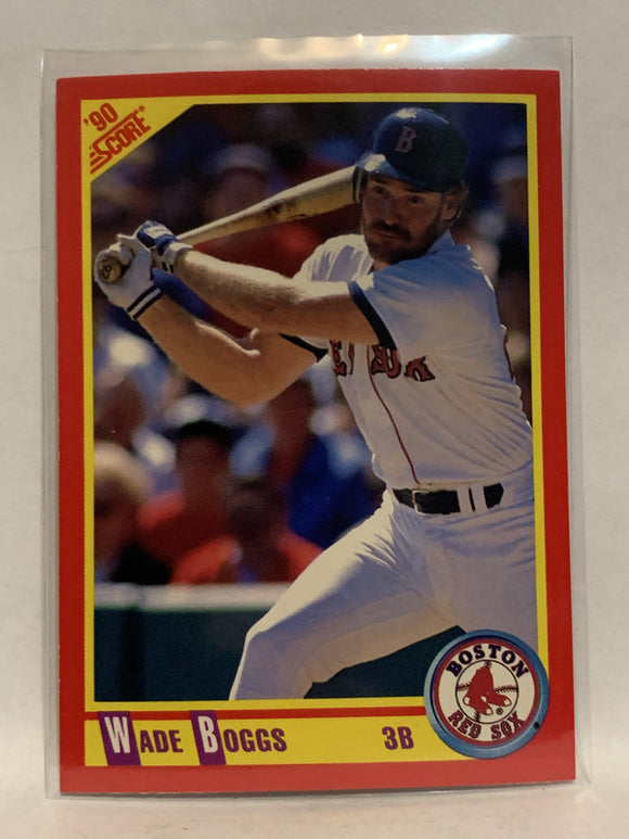 #245 Wade Boggs Boston Red Sox 1990 Score Baseball Card
