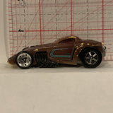 Brown Burl-Esque Hot Wheels Diecast Car BE