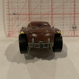 Brown Burl-Esque Hot Wheels Diecast Car BE