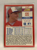 #247 Spike Owen Montreal Expos 1990 Score Baseball Card