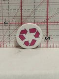 Recycle Sign Button Pinback
