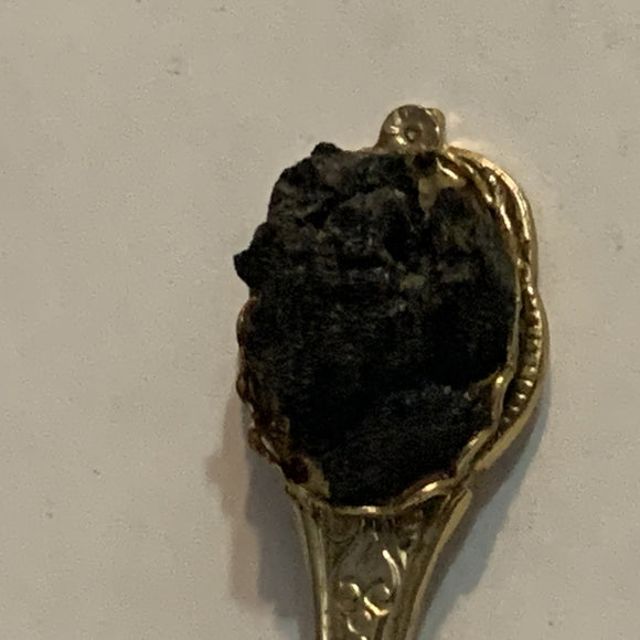 Coal Rock Stone Collectable Souvenir Spoon BS