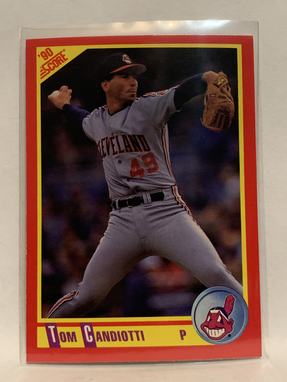 #269 Tom Candiotti Cleveland Indians 1990 Score Baseball Card
