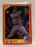 #269 Tom Candiotti Cleveland Indians 1990 Score Baseball Card