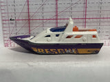 Purple Rescue Boat 2000 Matchbox Diecast Car