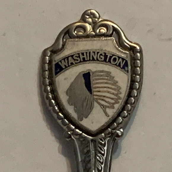 Washington Native Chief Collectable Souvenir Spoon BS