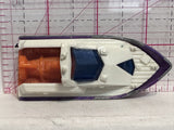Purple Rescue Boat 2000 Matchbox Diecast Car