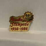 Ponola Stampede 1936 1986 50th Anniversary Lapel Hat Pin