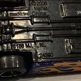 Blue  Flames Stock Racer Hot Wheels Diecast Car BE