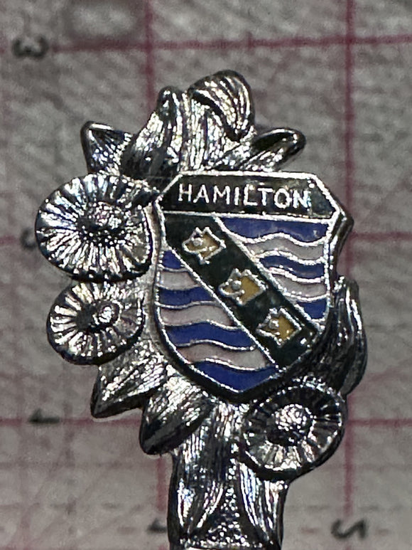 Hamilton England Crest Emblem  Souvenir Spoon