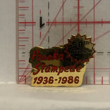 Ponola Stampede 1936 1986 50th Anniversary Lapel Hat Pin