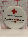 Malaria Bites Canadian Red Cross Button Pinback