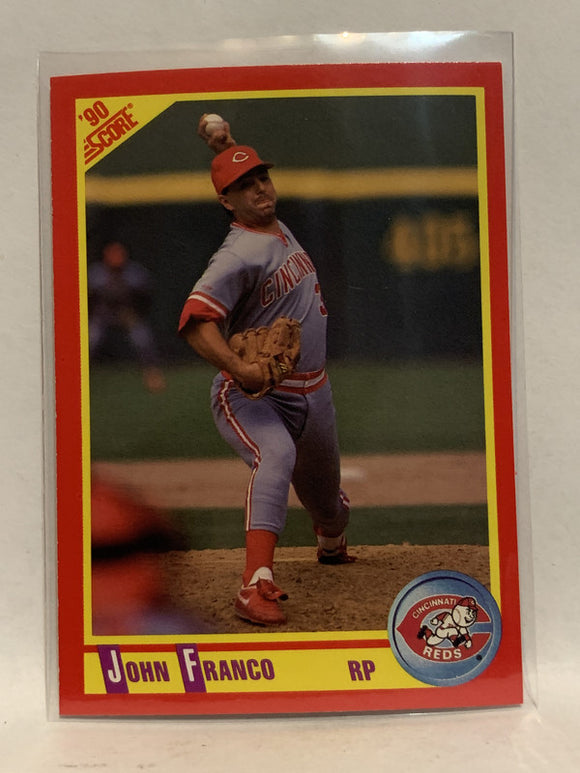 #273 John Franco Cincinnati Reds 1990 Score Baseball Card