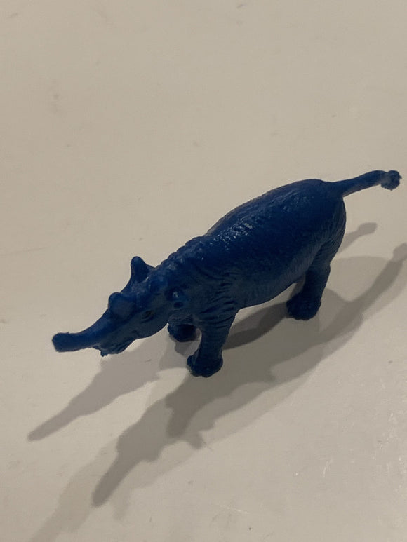 Blue Prehistoric Rhino Toy Animal