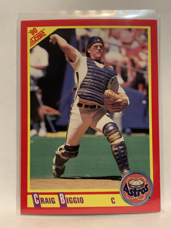 #275 Craig Biggio Houston Astros 1990 Score Baseball Card