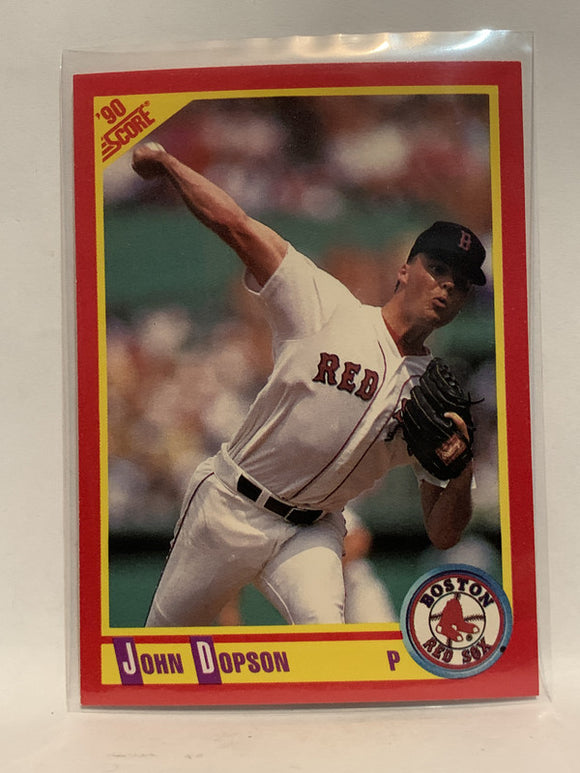 #331 John Dopson Boston Red Sox 1990 Score Baseball Card