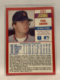 #261 Paul Gibson Detroit Tigers 1990 Score Baseball Card