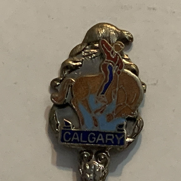 Calgary Rodeo Beaver Western Collectable Souvenir Spoon BS