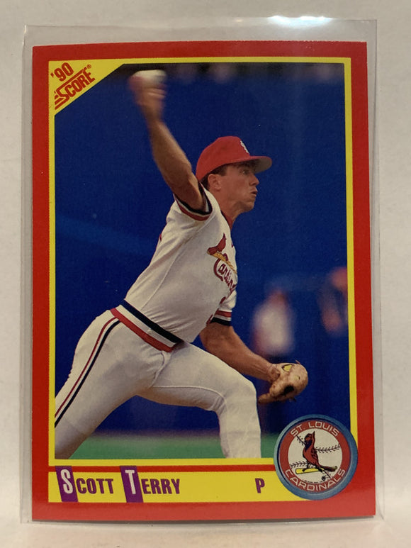 #235 Scott Terry St Louis Cardinals 1990 Score Baseball Card