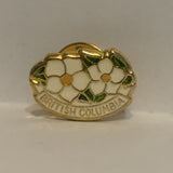 British Columbia Dogwood Flower Lapel Hat Pin