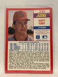#235 Scott Terry St Louis Cardinals 1990 Score Baseball Card