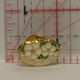 British Columbia Dogwood Flower Lapel Hat Pin