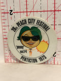 26th Peach City Festival Penticton 1973 Button Pinback