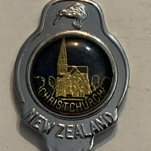 Christchurch New Zealand Kiwi Bird Collectable Souvenir Spoon BS