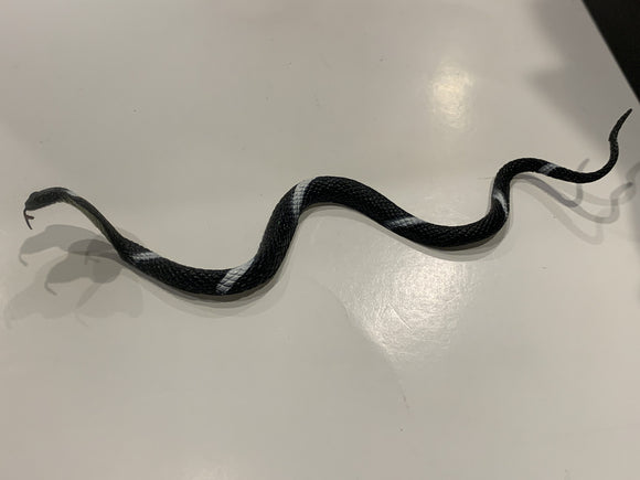 Black White Snake Cobra Toy Animal