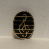 Treble Clef Music Note Lapel Hat Pin